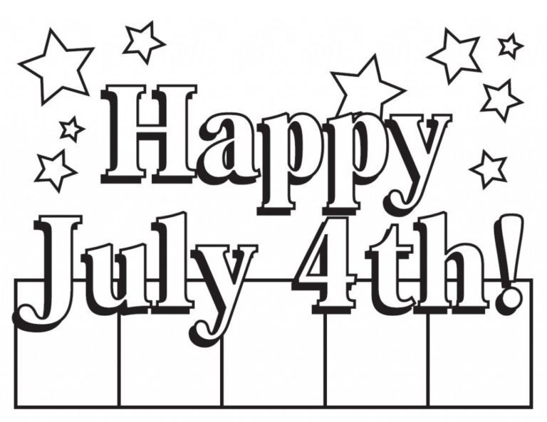 4th of July coloring images