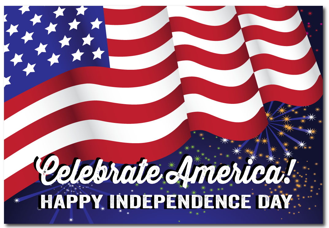 4th of July greeting card message